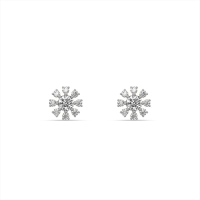 Fierce Bloom 9KT Gold Laboratory Grown Diamond Earrings