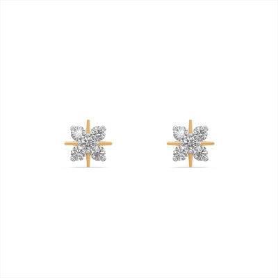 Crossing Spark 9KT Gold Laboratory Grown Diamond Earrings