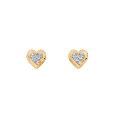 Sweetheart Spark 9KT Gold Laboratory Grown Diamond Earrings