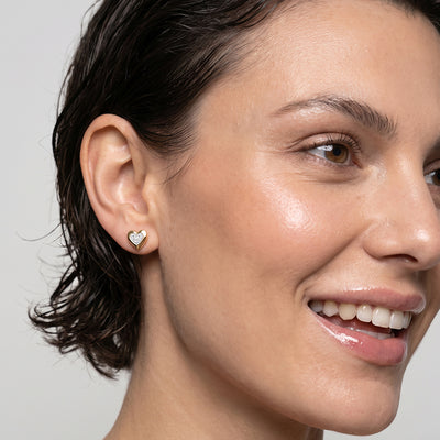 Sweetheart Spark 9KT Gold Laboratory Grown Diamond Earrings