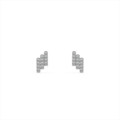 Winged Spark 9KT Gold Laboratory Grown Diamond Earrings