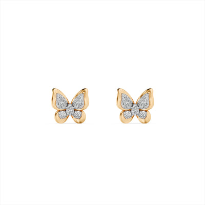 Flutter Muse 9KT Gold Laboratory Grown Diamond Earrings