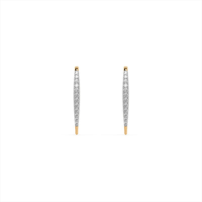 Vega Threader 9KT Gold Laboratory Grown Diamond Earrings