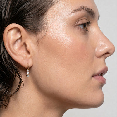 Dewfall Trail 9KT Gold Laboratory Grown Diamond Earrings