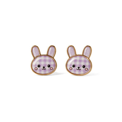 Sweet Bunny 9KT Gold Stud Earrings for Kids