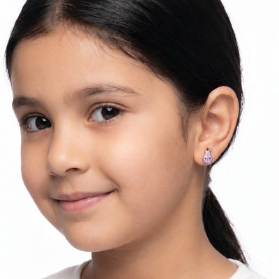 Sweet Pear 9KT Gold Stud Earrings for Kids