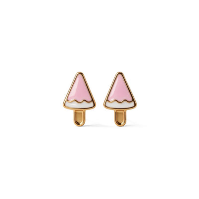Icy Popsicle 9KT Gold Stud Earrings for Kids
