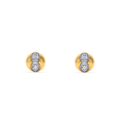 NovaTrio 9KT Gold Laboratory Grown Diamond Stud Earring