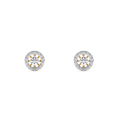 Heirloom Halo 9KT Gold Laboratory Grown Diamond Stud Earring