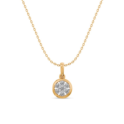 Ethereal Bloom 9KT Gold Laboratory Grown Diamond Necklace