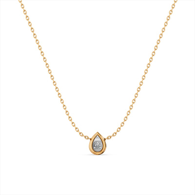 Tear of Light 9KT Gold Laboratory Grown Diamond Necklace