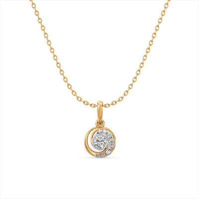 Celestial Halo 9KT Gold Laboratory Grown Diamond Necklace