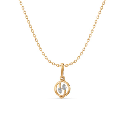 Orbit Embrace 9KT Gold Laboratory Grown Diamond Necklace