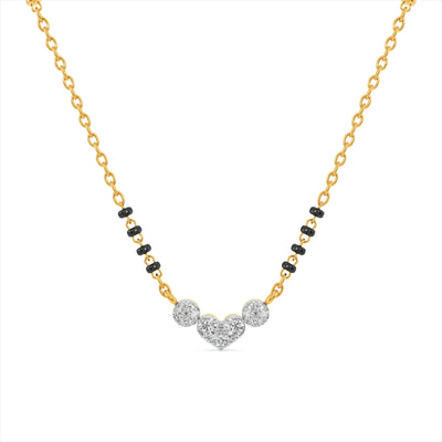 Modern Vow 9KT Gold Laboratory Grown Diamond Mangalsutra