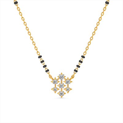 Starlace 9KT Gold Laboratory Grown Diamond Mangalsutra
