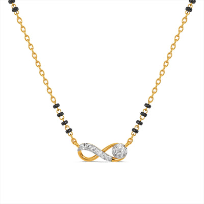 Eterna Infinity 9KT Gold Laboratory Grown Diamond Mangalsutra