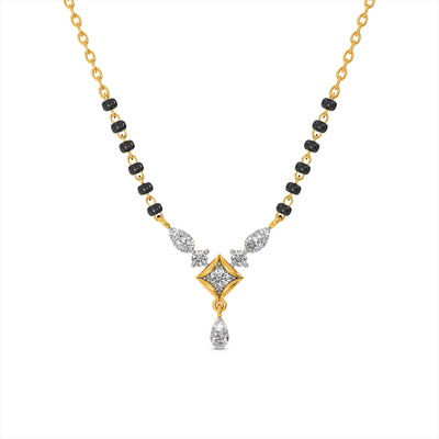 Nova Prism 9KT Gold Laboratory Grown Diamond Mangalsutra
