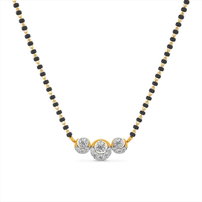 Nova Crest 9KT Gold Laboratory Grown Diamond Mangalsutra