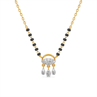 Aeris Drop 9KT Gold Laboratory Grown Diamond Mangalsutra