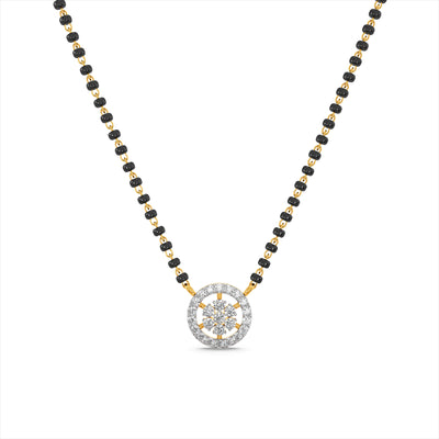 Graceful Mandala 9KT Gold Laboratory Grown Diamond Mangalsutra