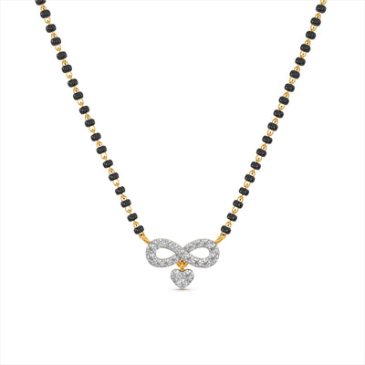 Infinite Love 9KT Gold Laboratory Grown Diamond Mangalsutra
