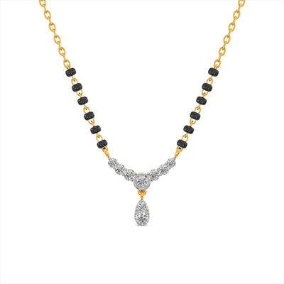 Serene 9KT Gold Laboratory Grown Diamond Mangalsutra