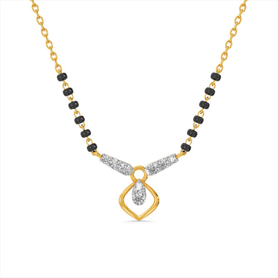 Sophia 9KT Gold Laboratory Grown Diamond Mangalsutra
