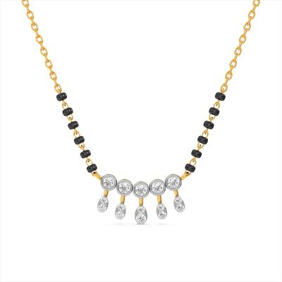 Dreamy 9KT Gold Laboratory Grown Diamond Mangalsutra
