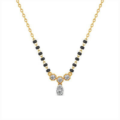 Airy 9KT Gold Laboratory Grown Diamond Mangalsutra