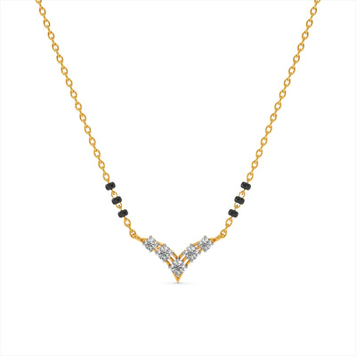 Kiara 9KT Gold Laboratory Grown Diamond Mangalsutra