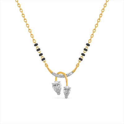 Prisha Dewdrop 9KT Gold Laboratory Grown Diamond Mangalsutra
