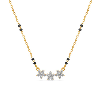 Bloom Arc 9KT Gold Laboratory Grown Diamond Mangalsutra