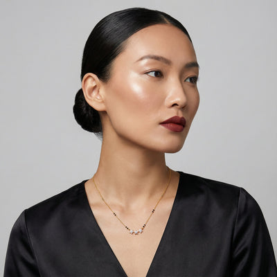 Bloom Arc 9KT Gold Laboratory Grown Diamond Mangalsutra