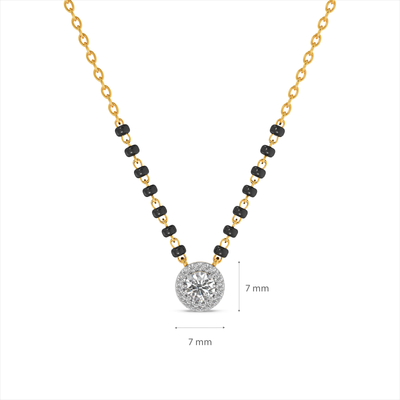 Sacred Sparkle 9KT Laboratory Grown Diamond Mangalsutra
