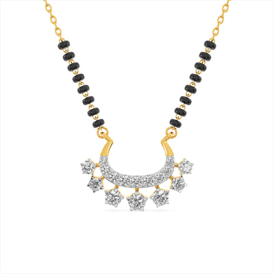 Twinkling Charm 9KT Gold Laboratory Grown Diamond Manglsutra