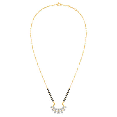 Twinkling Charm 9KT Gold Laboratory Grown Diamond Manglsutra