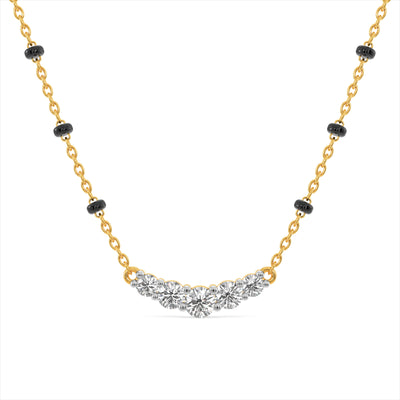 Urban Arc 9KT Gold Laboratory Grown Diamond Mangalsutra