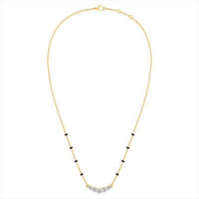 Urban Arc 9KT Gold Laboratory Grown Diamond Mangalsutra