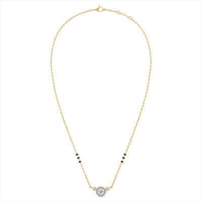 Royal Circle 9KT Gold Laboratory Grown Diamond Mangalsutra