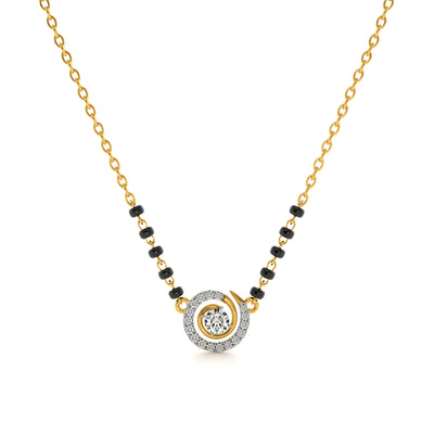 Circle of Love 9KT Gold Laboratory Grown Diamond Mangalsutra