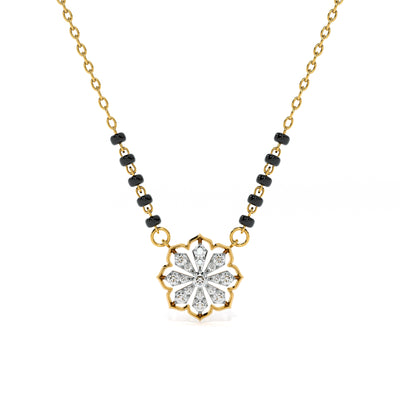 Bloom Glow Heritage 9KT Gold Laboratory Grown Diamond Mangalsutra