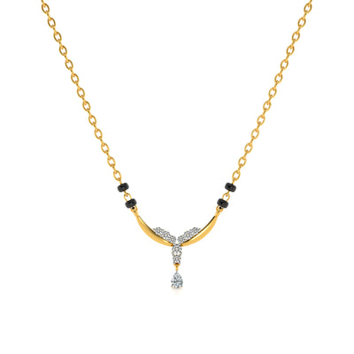 The Delicate Drop 9KT Gold Laboratory Grown Diamond Mangalsutra