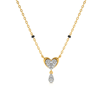Charmheart Drizzle 9KT Gold Laboratory Grown Diamond Mangalsutra