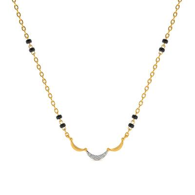 Bondwave Glow 9KT Gold Laboratory Grown Diamond Mangalsutra