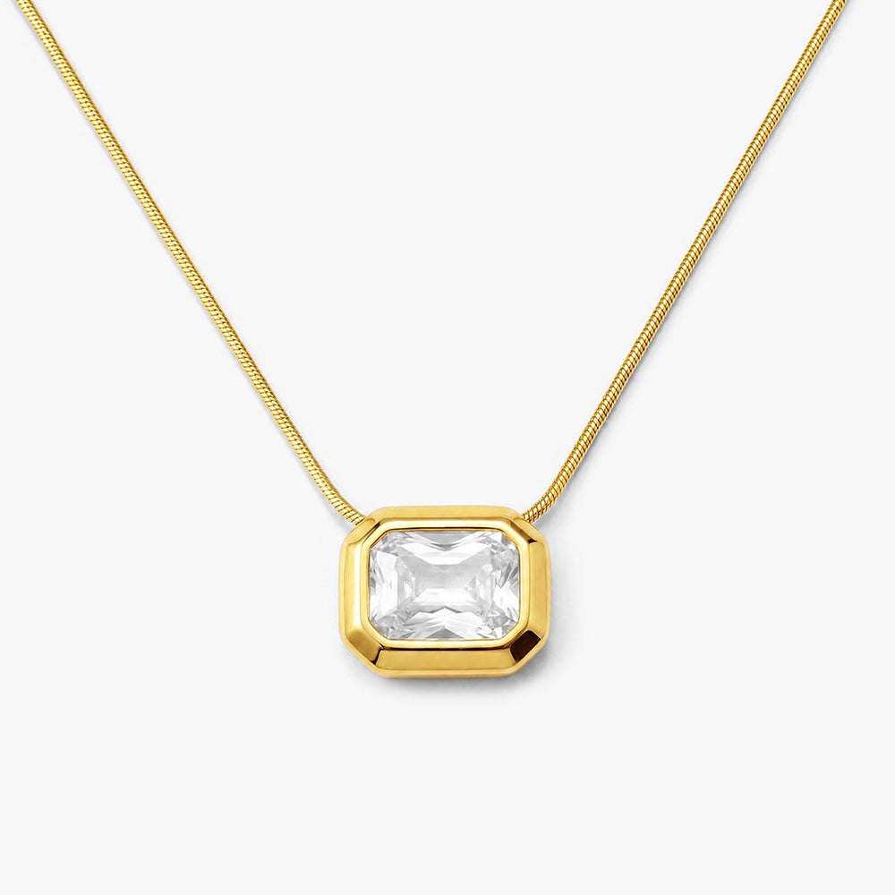 Octagon Diamond Necklace