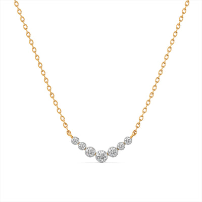 Stepping Stone 9KT Gold Laboratory Grown Diamond Necklace