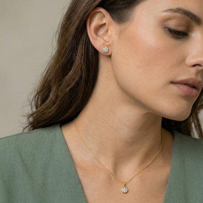 Ethereal Bloom 9KT Gold Laboratory Grown Diamond Set