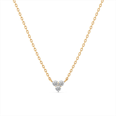 Trinity Glow 9KT Gold Laboratory Grown Diamond Necklace