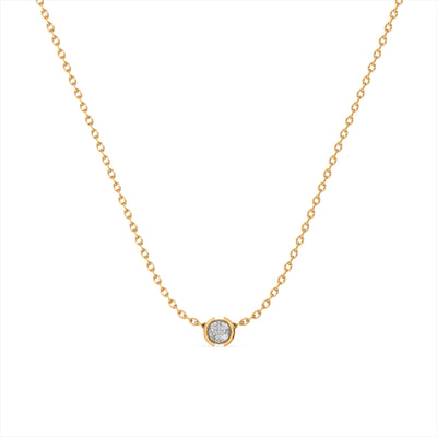 Eternal Frame 9KT Gold Laboratory Grown Diamond Necklace