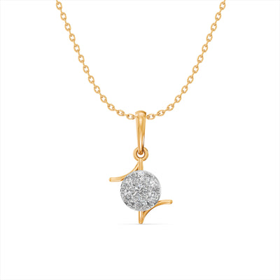 Charm Axis 9KT Gold Laboratory Grown Diamond Necklace
